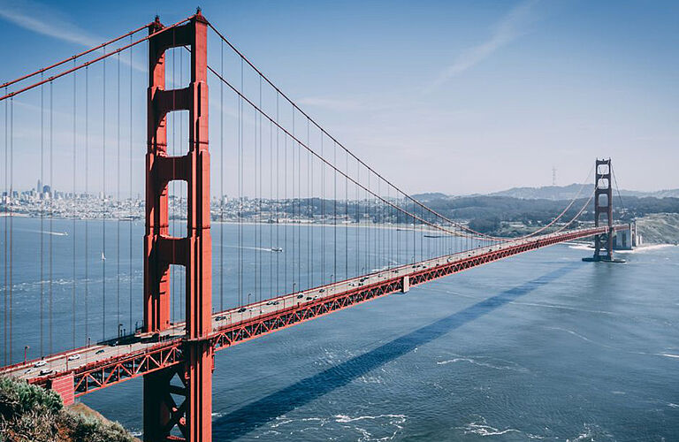 Aufnahme der Golden Gate Bridge in San Francisco