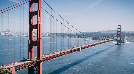 Aufnahme der Golden Gate Bridge in San Francisco